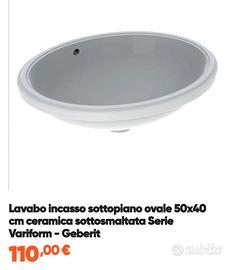 Lavabo da incasso Geberit  (leggete l'annuncio)