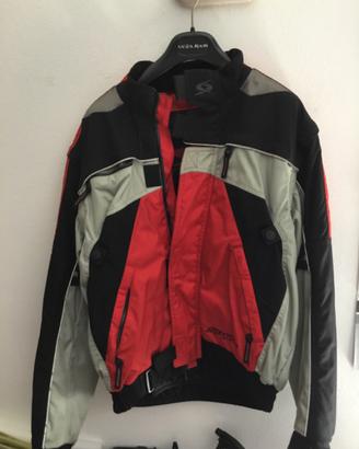 Giacca da moto Spike con paragomiti rigidi