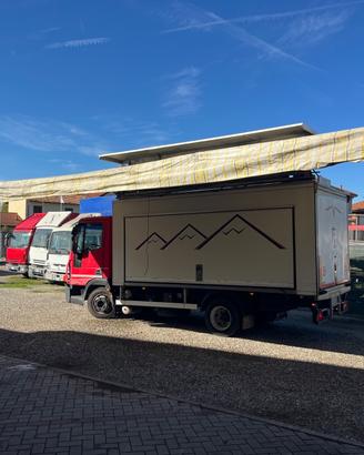 Cassa per mercati + tenda elettrica