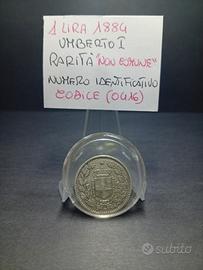 1 Lira del 1884 Umbero I  Buona Conservazione 