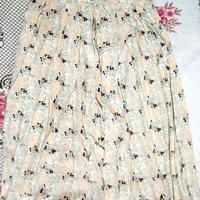 Gonna lunga floreale con coulisse in vita