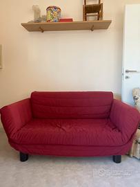Divano letto singolo con doghe in legno
