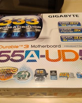 LGA 1156 Gigabyte P55A UD5 USB 3 + core i7