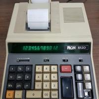 Calcolatrice anni '80 con nastro bicolore