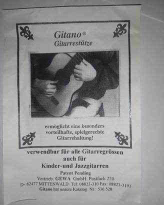 Gitano- Supporto per bilanciamento chitarra. 