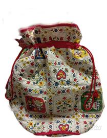 Borsetta con Lacci Portaoggetti Fantasia Tirolese
