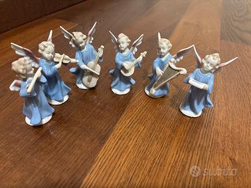 Serie di 6 angioletti musicisti Lladro’