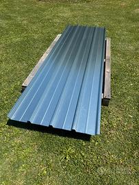 Lamiere Grecate Zincate 250 x 82 cm – Nuove