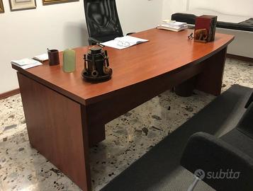 SCRIVANIA IN LEGNO MOGANO