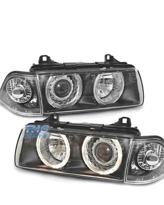FARI BMW E36 COUPE CABRIO ANGEL EYES FONDO NERO