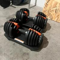 Manubri regolabili 24 kg palestra