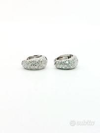 Orecchini oro 18 kt e diamanti ct. 0.40