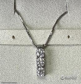COLLANA TRILOGY ORO 18kt. CON DIAMANTI NATURALI