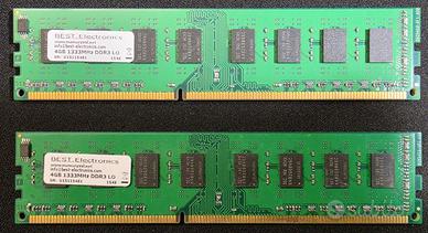 8GB DDR3 1333Mhz (4GB X 2)