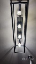 lampadario di ferro battuto a 4 luci