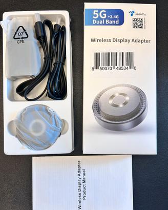 Adattatore Miracast Wireless HDMI Dongle 