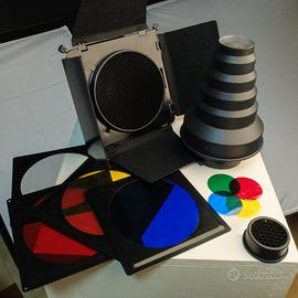 Modificatori di luce per flash da studio