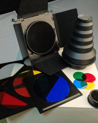 Modificatori di luce per flash da studio