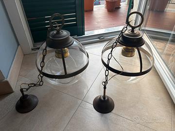 Coppia di lampadari a sospensione