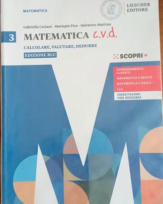 Matematica c.v.d edizione blu 3