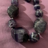 Parure collana ed orecchini di ametista