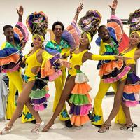 Deejay con Ballerini brasiliani per feste