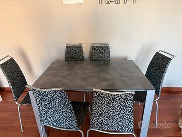Tavolo Calligaris con sei sedie