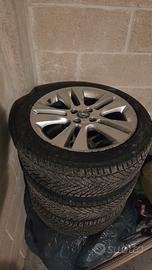 4 cerchi in lega 16'' Opel Corsa D + gomme 4 stagi