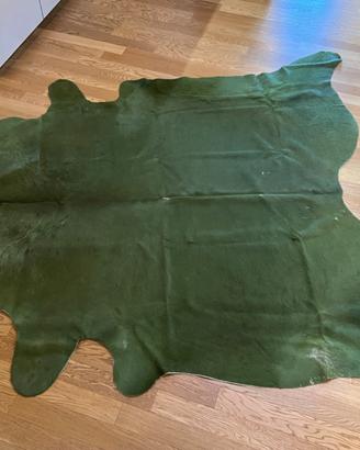 Pelle di mucca verde xl