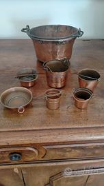 Mini paioli in rame 