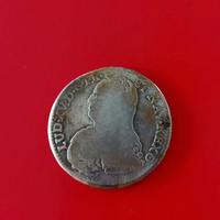 MEZZO SCUDO 1730 ARGENTO 917 rara MB