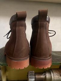 Scarponcini vera pelle fatti a mano taglia n. 42