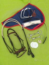 Testiera per pony nuova, sottosella, imboccature