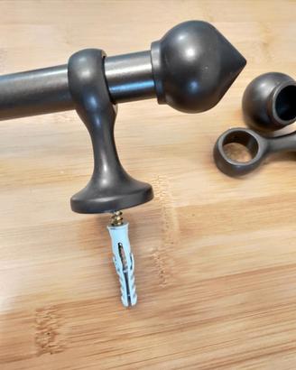 Bastone per Tende in Metallo Brunito / Bronzo 2m