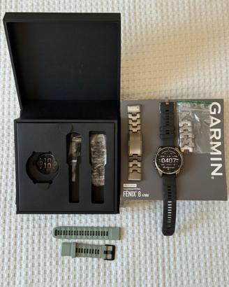 Garmin Fenix 8 47mm Sapphire Titanium GARANZIA