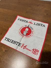 Gadget lista Trieste 1981 Vintage