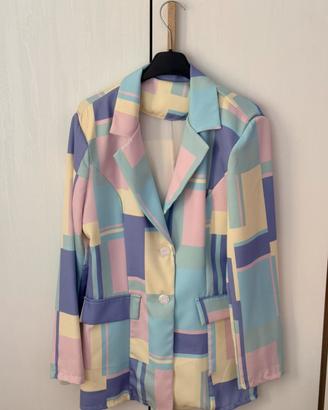 Blazer multicolor pastello