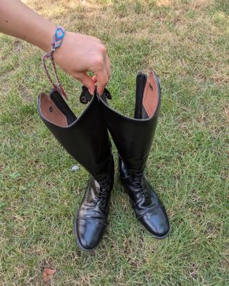 Stivali equitazione in pelle 37 per bambino