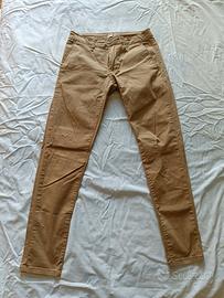 Pantalone uomo Chino Beige cammello taglia 42 S