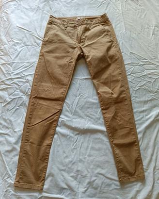 Pantalone uomo Chino Beige cammello taglia 42 S