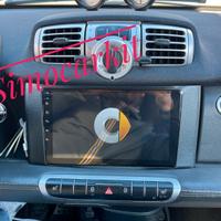Car tablet android 12 carplay per smart fortwo 451