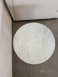Tavolino FADE vetro soffiato ambra e marmo – nuovo