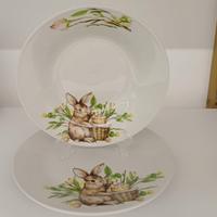 set 12 piatti porcellana 