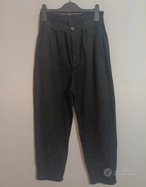 Pantalone a vita alta nero XS Zara