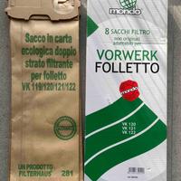 13 Sacchi filtro per Folletto VK 120 VK 121 Vk122