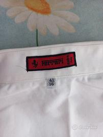 camicia Ferrari bianca 