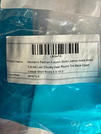 Stivaletti alla caviglia in pelle tinta unita