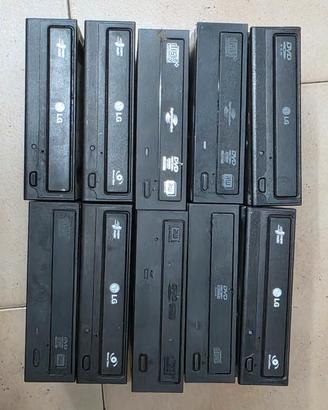 lotto 10 lettori masterizzatori sata computer