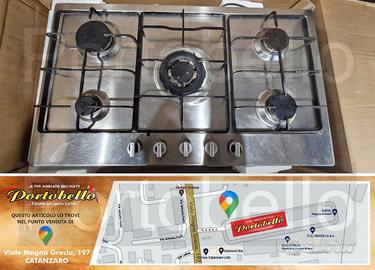 Codice: 267705 PIANO COTTURA INOX 5 FUOCHI MARCA