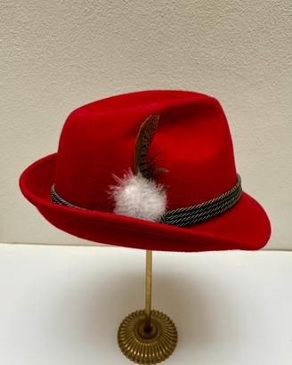 Cappello in feltro rosso